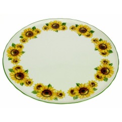 CL21010045  Plat à tarte diamètre 30,5 cm décor Tournesol porcelaine L honneur 34,10 €