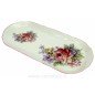 Plat à cake 37 x 17,2 cm décor Roses porcelaine L honneur