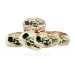 CL21010051  Coffret 4 assiettes dessert en porcelaine﻿ décor bistrot parisien﻿ 18,10 €