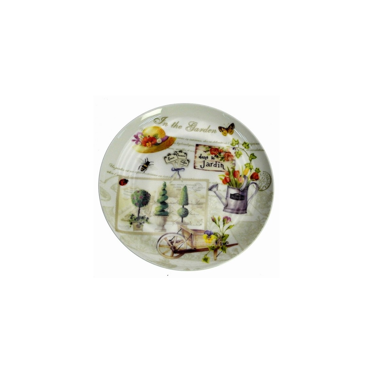 CL21010053 Coffret 1 assiette dessert jardin en fine porcelaine bone china 12,40 € CL21010053 Coffret 1 assiette dessert jardin en fine porcelaine bone china 12,40 €