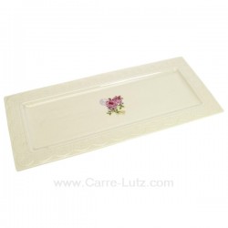 Coffret plat à cake en porcelaine dentelle rose en coffret cadeau, reference CL21010084
