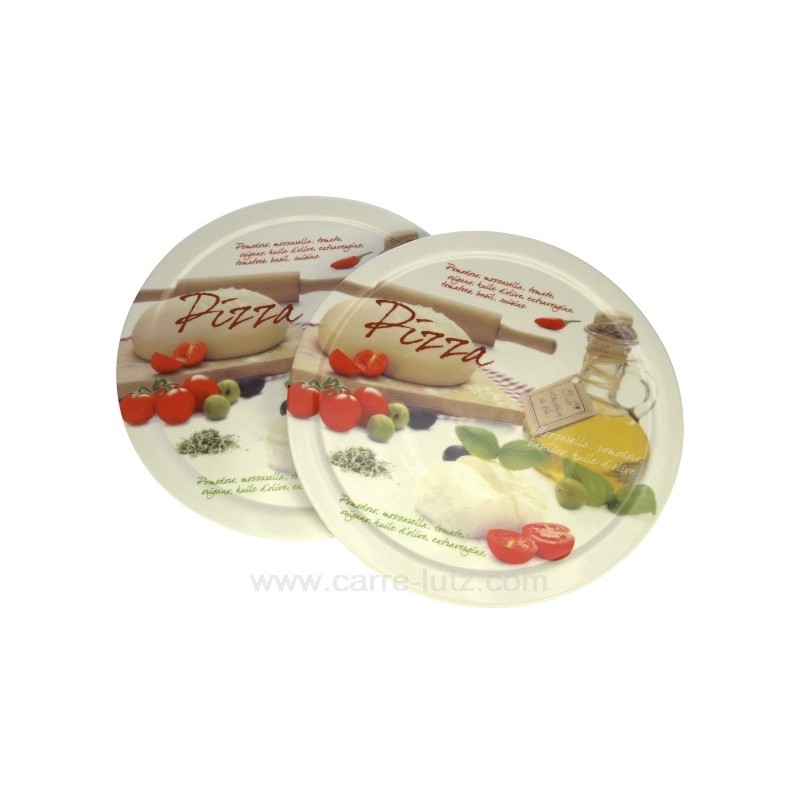 Coffret 2 assiettes pizza