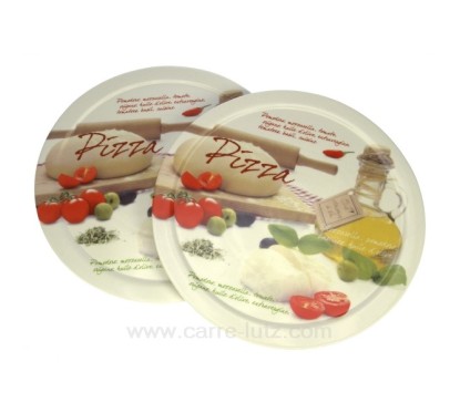 Coffret 2 assiettes pizza