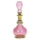 Flacon de parfum Egyptien en verre rétro couleur rose, reference CL21040087
