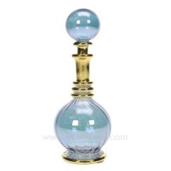 CL21040088  Flacon de parfum Egyptien en verre rétro couleur bleu 27,00 €