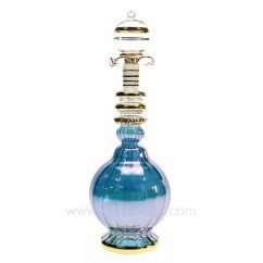 CL21040113  Flacon de parfum Egyptien en verre rétro couleur bleu 40,50 €