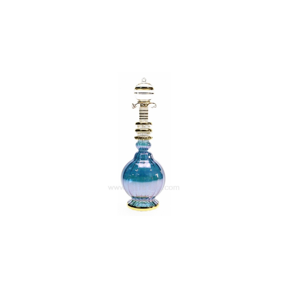 CL21040113  Flacon de parfum Egyptien en verre rétro couleur bleu 40,50 €