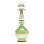 Flacon de parfum Egyptien en verre boule rétro  couleur verte