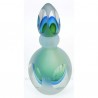 Flacon de parfum en verre soufflé couleur dominante vert, reference CL21041001