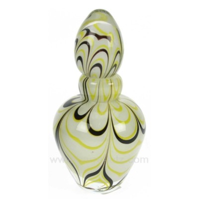 CL21041004  Flacon de parfum en verre soufflé couleur dominante jaune et vert 33,80 €