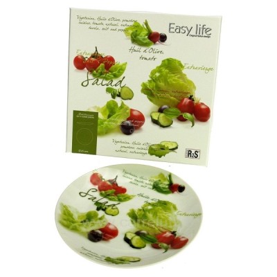 CL22000043  Coffret 4 assiettes à salade en porcelaine diametre 20 cm 20,60 €