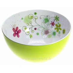 CL22000046  Saladier floral rond﻿ en mélamine﻿ 30,90 €