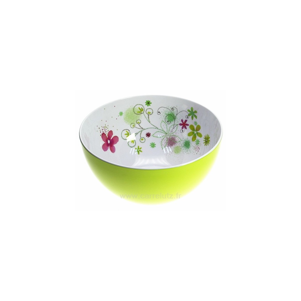 CL22000046  Saladier floral rond﻿ en mélamine﻿ 30,90 €