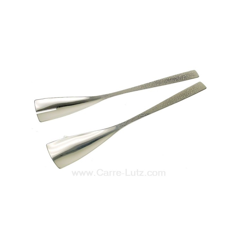 CL22000059  Couvert à salade en inox finition brillant et marbré noir 16,80 €