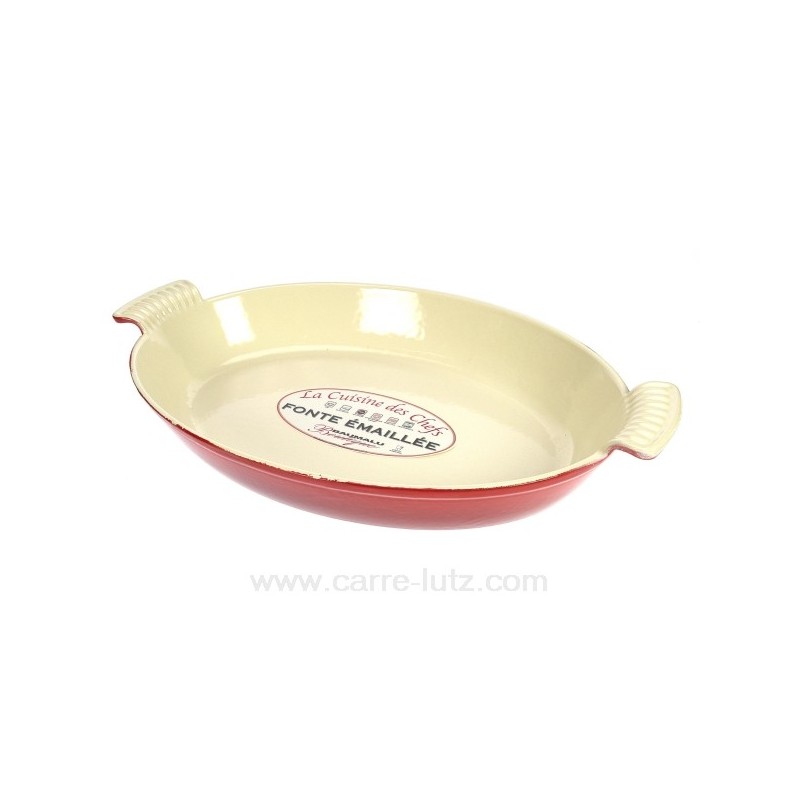 Plat fonte ovale 38 cm