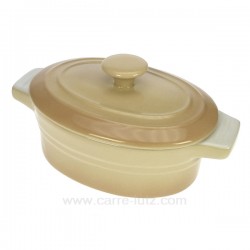 Mini cocotte ovale beige La cuisine CL25001018, reference CL25001018