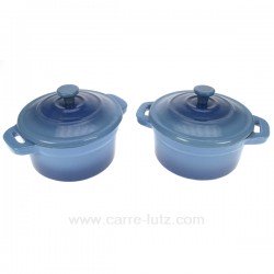 2 Mini cocotte fonte bleue La cuisine CL25001022, reference CL25001022
