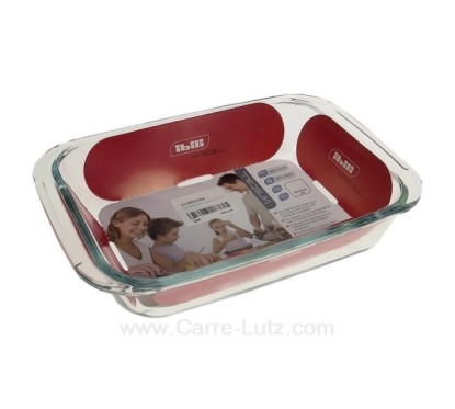 CL25001034  Plat rectangulaire en pyrex 23x15x5 cm 5,60 €