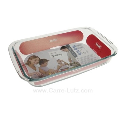 Plat rectangulaire en pyrex 30x18x5 cm