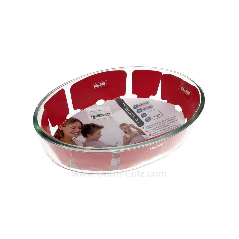 CL25001038  Plat ovale en pyrex 26x18x6 cm 5,70 €