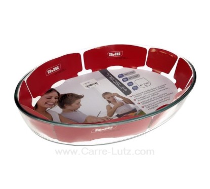 CL25001041  Plat ovale en pyrex 40x27x6.5 cm 10,40 €