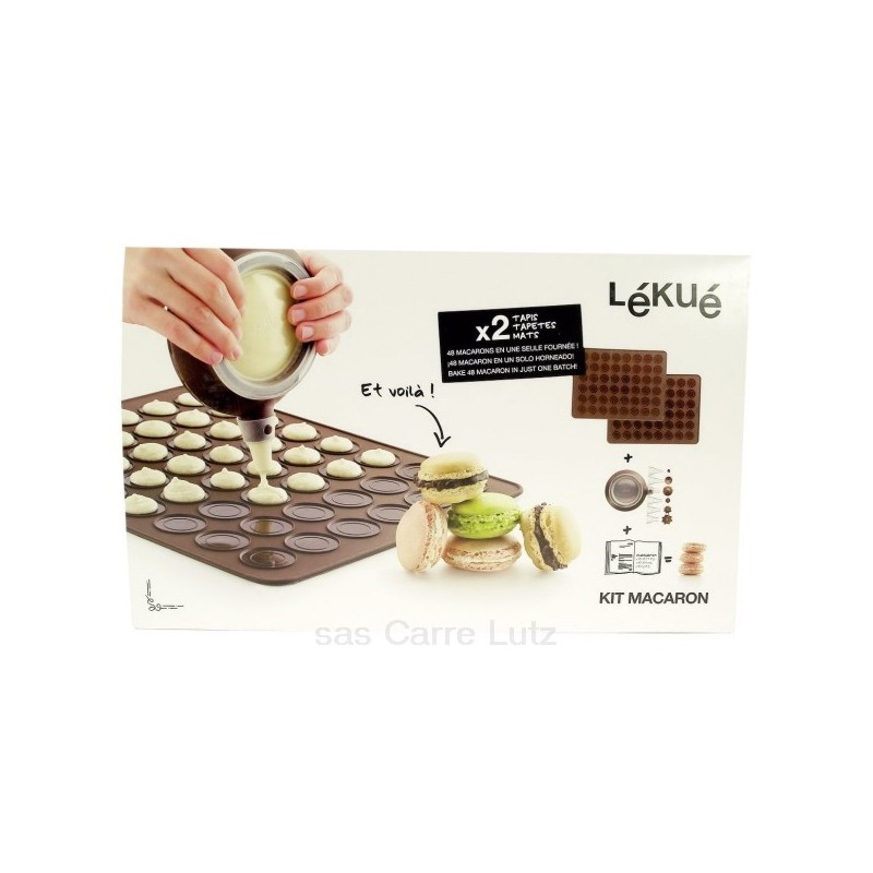 Kit macaron 2 tapis + décomax  en silicone Lékué