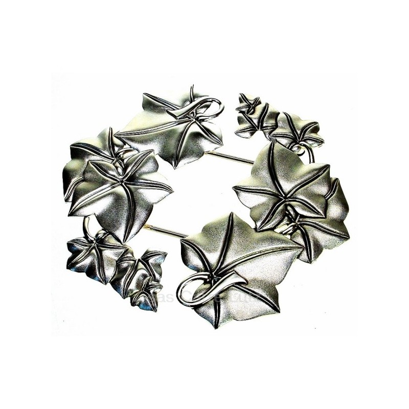 CL28000048  Dessous de plat feuille extensible en métal argenté 30,20 €