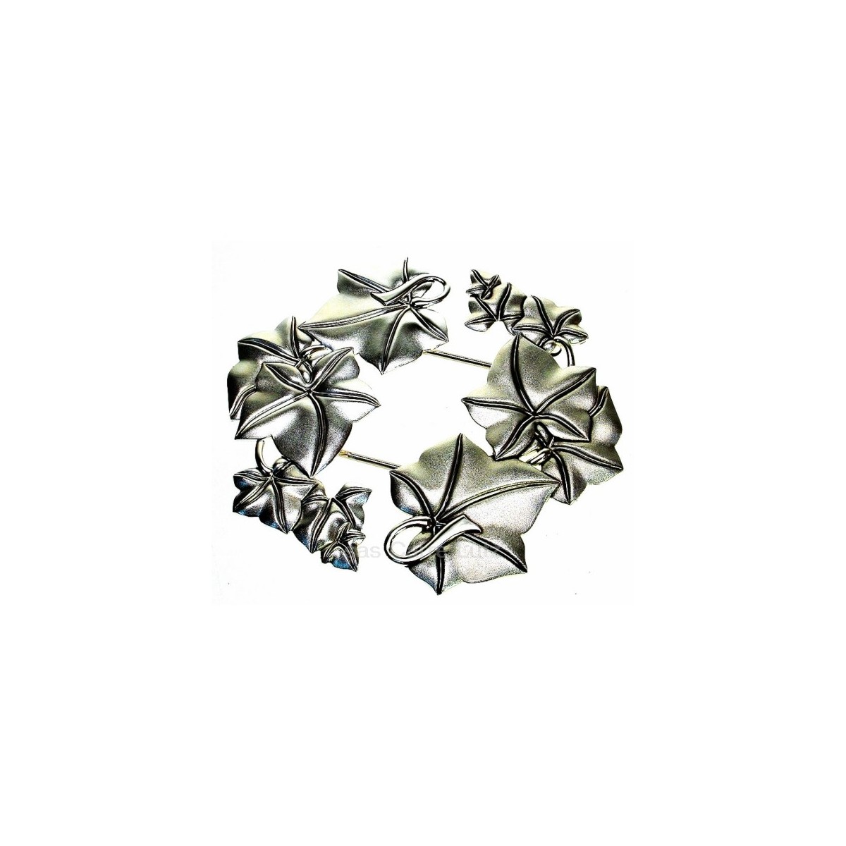 CL28000048  Dessous de plat feuille extensible en métal argenté 30,20 €