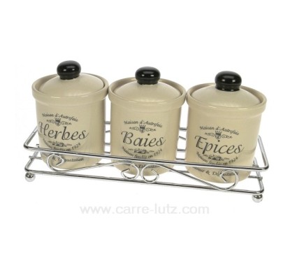 CL29000025  serie de 3 petits pots epices 8,90 €