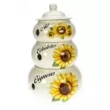 3 pots condiments tournesol