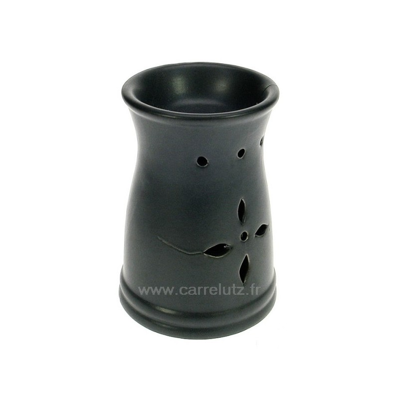CL30000202  Brule parfum céramique noire décor fleur﻿ Drake 12,60 €