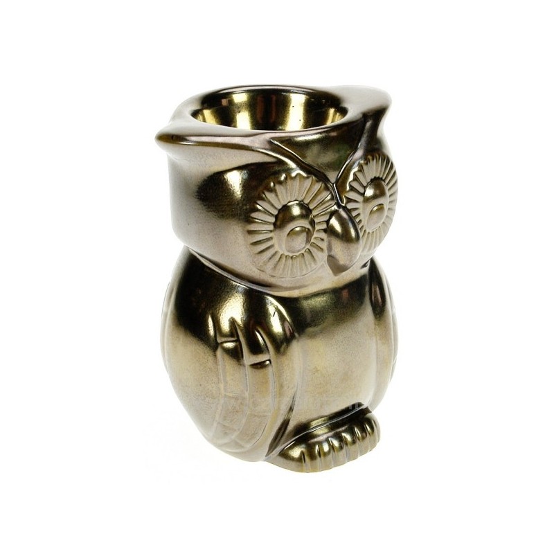 CL30000225  Brule parfum céramique hibou bronze﻿ Drake 11,20 €