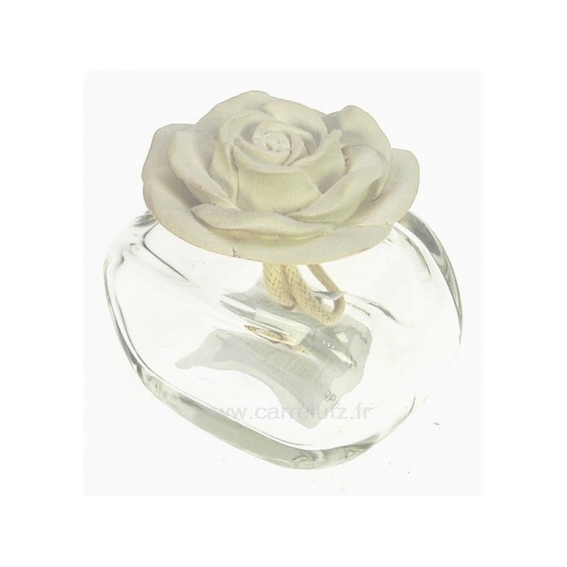 Diffuseur de parfum rose en platre blanche﻿