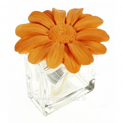 Diffuseur de parfum marguerite en platre orange﻿, reference CL30000307