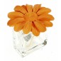 Diffuseur de parfum marguerite en platre orange﻿