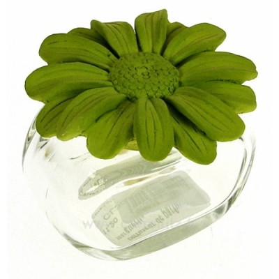 CL30000311  Diffuseur de parfum marguerite en platre vert﻿ 11,20 €