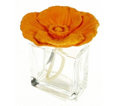 Diffuseur de parfum coquelicot en platre orange﻿