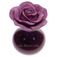 CL30000320  Coffret diffuseur de parfum fleur en platre et vase en faience couleur fushia Drake 16,90 €