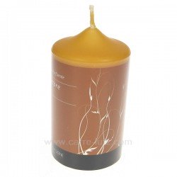 Bougie pilier parfumée ambre hauteur 11 cm Point à la ligne, reference CL31000035