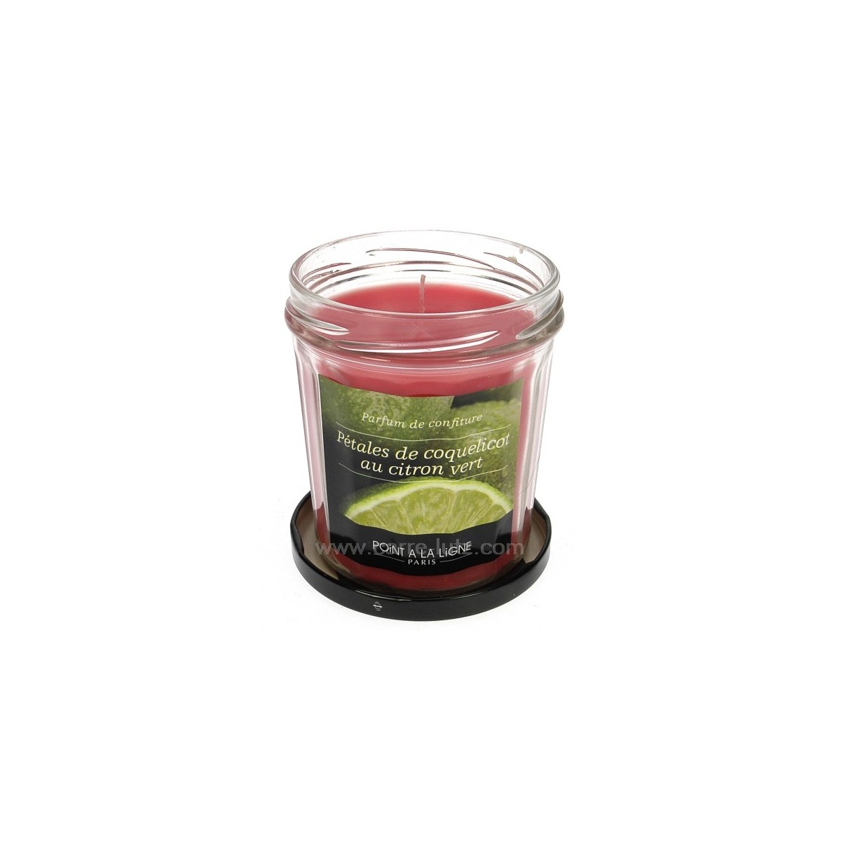 CL31000040  Bougie parfumée confiture de citron vert et coquelicot Point à la ligne 17,50 €