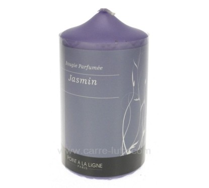 CL31000057  Bougie pilier parfumée jasmin 11 cm Point à la ligne 9,30 €