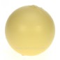 Bougie boule beige diamètre 8 cm Point à la ligne