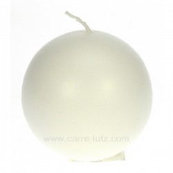 Bougie boule blanche diamètre 8 cm Point à la ligne, reference CL31000072