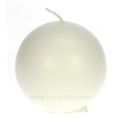 CL31000072  Bougie boule blanche diamètre 8 cm Point à la ligne 5,80 €