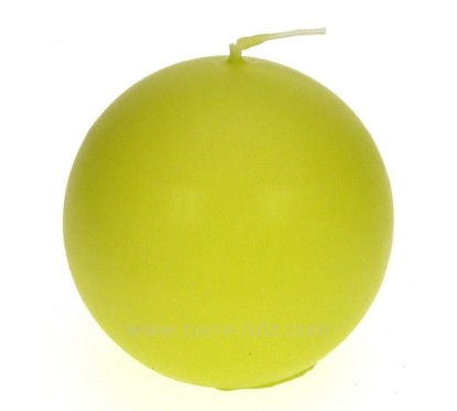 CL31000073  Bougie boule vert anis diamètre 8 cm Point à la ligne 5,80 €