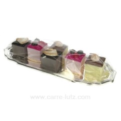 CL31000075  Plateau 6 bougies petits fours carres assortis en couleur Point à la ligne 15,00 €