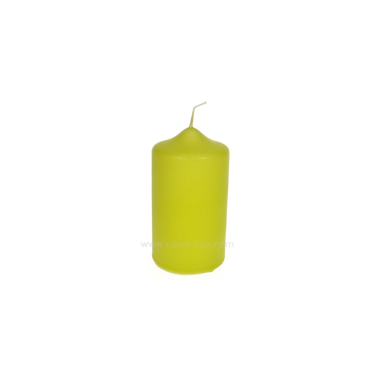 CL31000079  Bougie Pilier vert anis hauteur 11 cm Point à la ligne 8,40 €