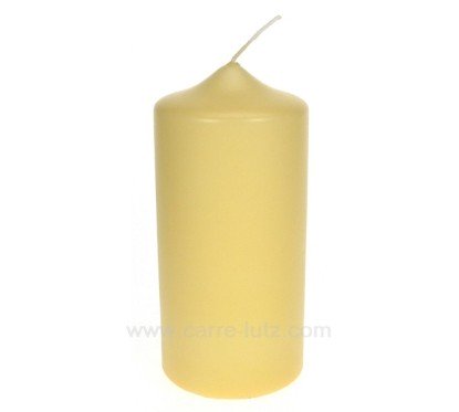 CL31000080  Bougie Pilier beige hauteur 15 cm Point à la ligne 10,00 €