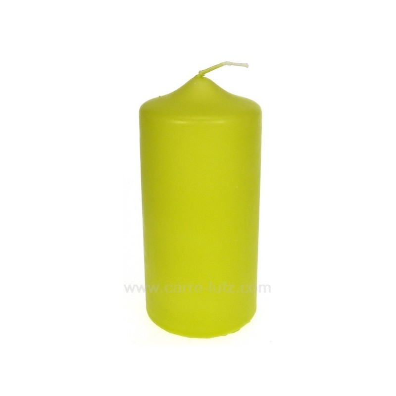 CL31000082  Bougie Pilier vert anis hauteur 15 cm Point à la ligne 10,00 €
