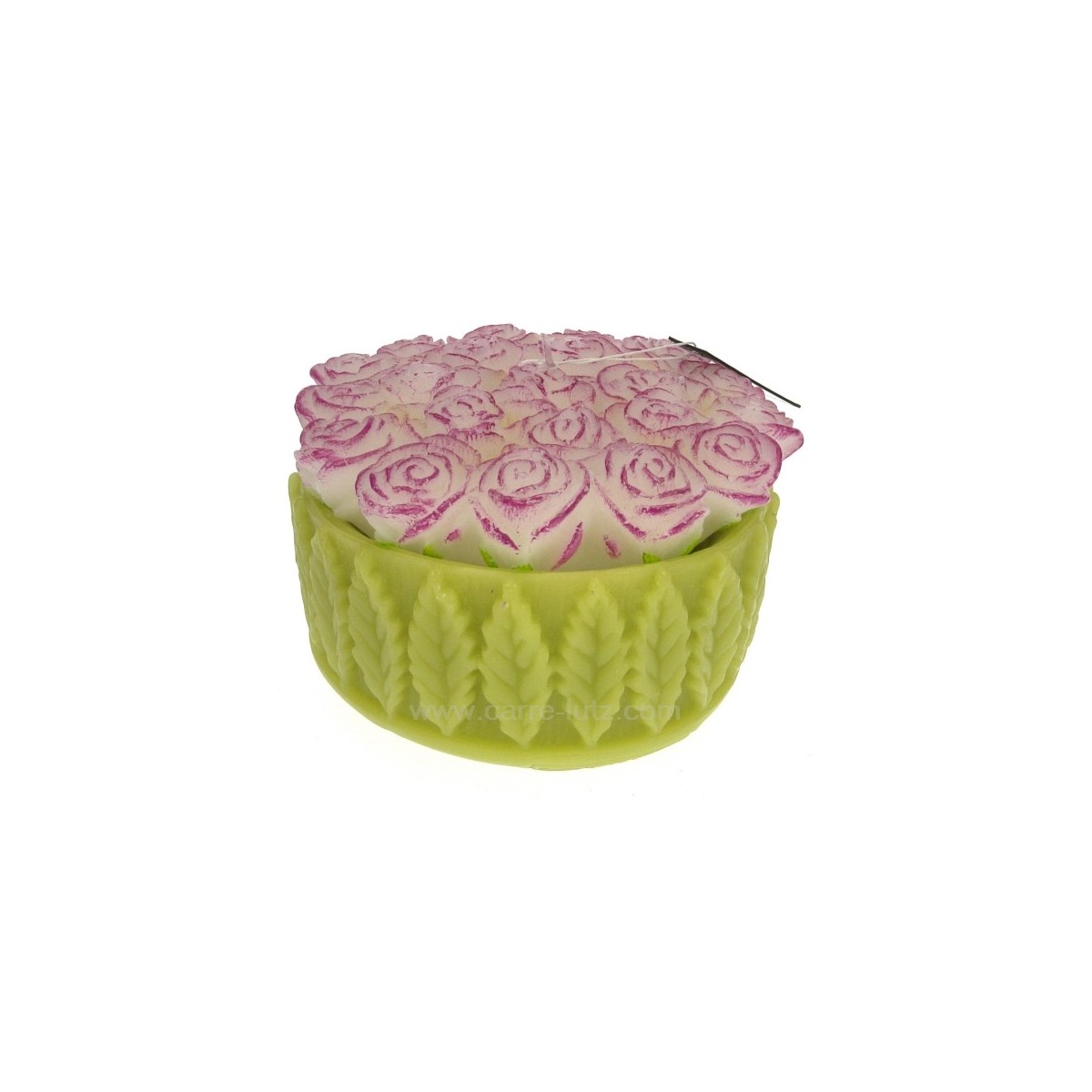 CL31000083  Bougie Gateau de rose blanche Point à la ligne 32,00 €